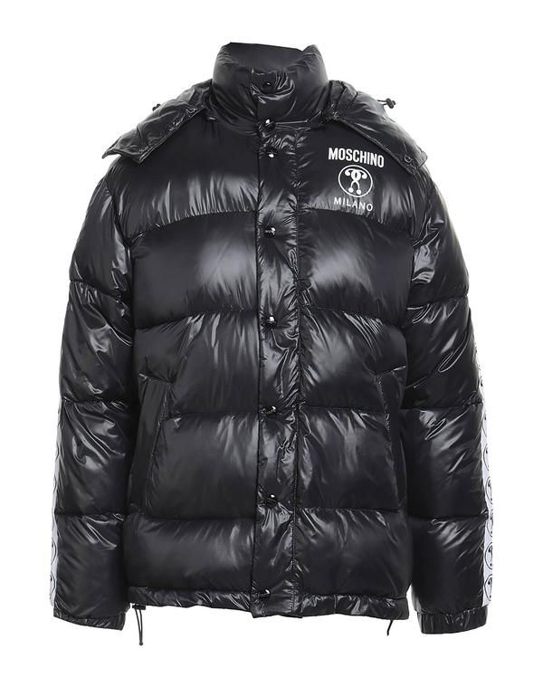 モスキーノ メンズ アウター ジャケット・ブルゾン パファージャケット MOSCHINO Black ブラック