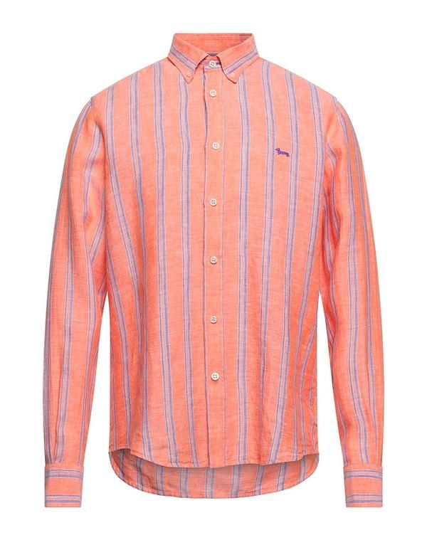 ハーモント ブレイン メンズ トップス シャツ HARMONT BLAINE Orange オレンジ