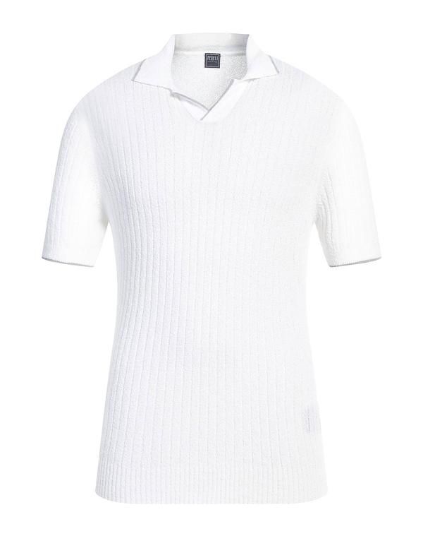 フェデーリ メンズ トップス ポロシャツ FEDELI White ホワイト