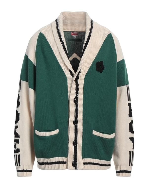 ケンゾー メンズ アウター カーディガン KENZO Green グリーン