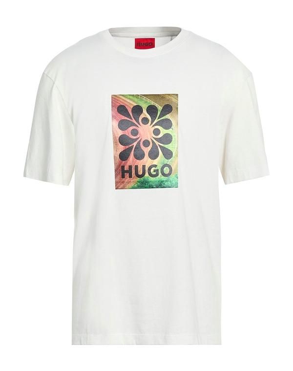 フューゴ メンズ トップス Tシャツ HUGO White ホワイト