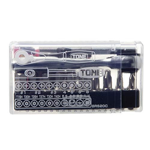トネ(TONE) ビットラチェットセット BRS20C ビット差込 &6.35mm(1/4