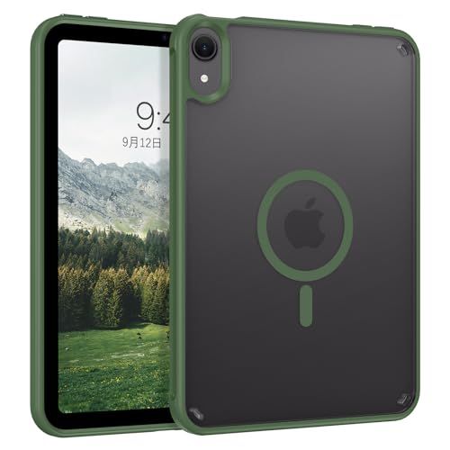 VENINGO iPad mini 7 ケース (A17 Pro 2024 第7世代) iPad mini6 ケース (2021 第6世代) 耐衝撃 半透明 黄変防止 指紋防止 MagSafe対応 マグネット搭載 薄型 マット仕上げ 一体感 49520868