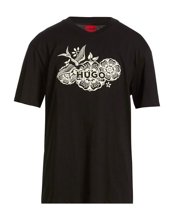 フューゴ メンズ トップス Tシャツ HUGO Black ブラック