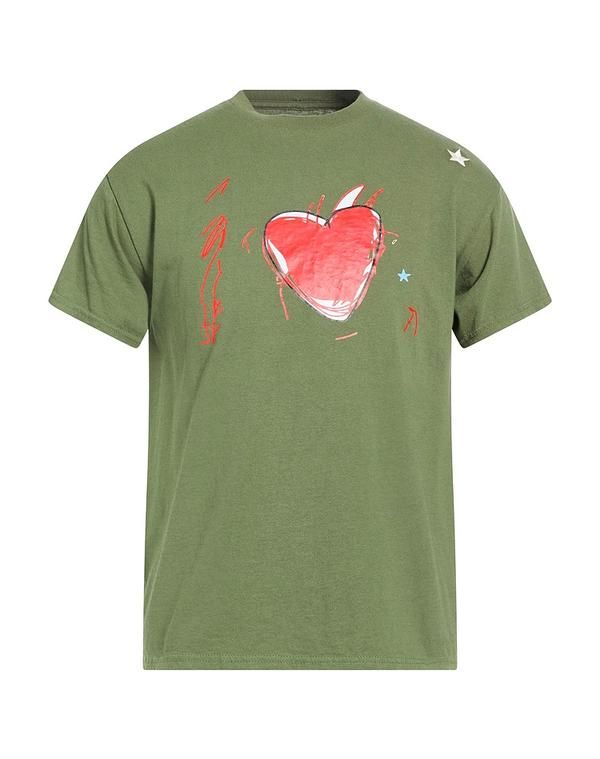 エディター メンズ トップス Tシャツ THEDITOR Military Green グリーン