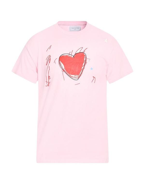 エディター メンズ トップス Tシャツ THEDITOR Pink ピンク
