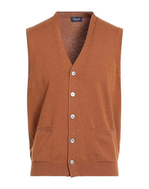 ドルモア メンズ アウター カーディガン カシミヤニット DRUMOHR Camel キャメル