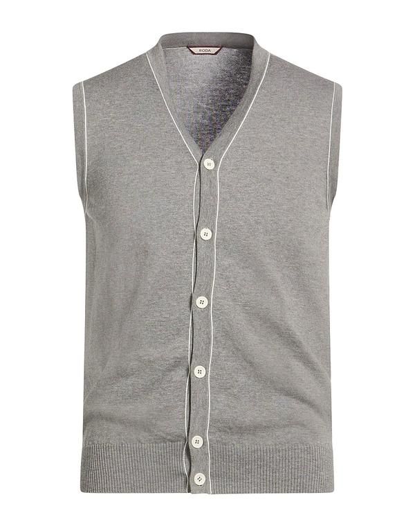 ロダ メンズ アウター カーディガン RODA Light Gray グレー