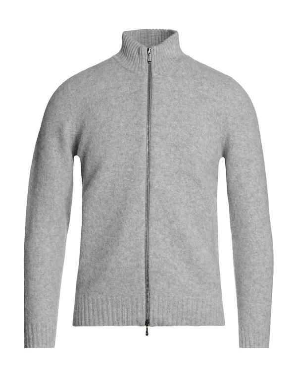 ドルモア メンズ アウター カーディガン ファスナー付きニット DRUMOHR Light Gray グレー