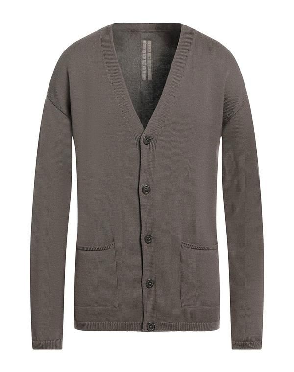 リックオウエンス メンズ アウター カーディガン RICK OWENS Lead Gray グレー