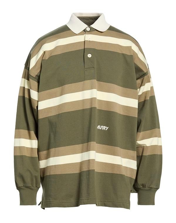 オートリ メンズ トップス ポロシャツ AUTRY Military Green グリーン