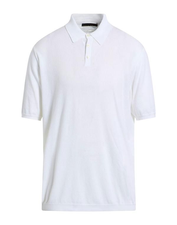 ロベルトコリーナ メンズ トップス ポロシャツ ROBERTO COLLINA White ホワイト