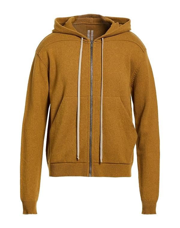リックオウエンス メンズ アウター カーディガン RICK OWENS Mustard マスタード