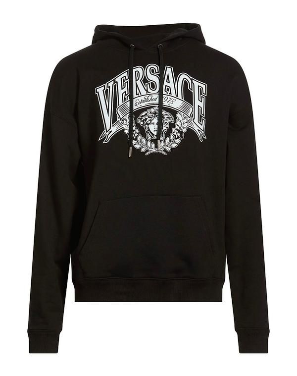 ヴェルサーチ メンズ アウター パーカー・スウェット VERSACE Black ブラック