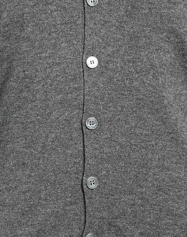 グランサッソ メンズ アウター カーディガン GRAN SASSO Lead Gray グレー