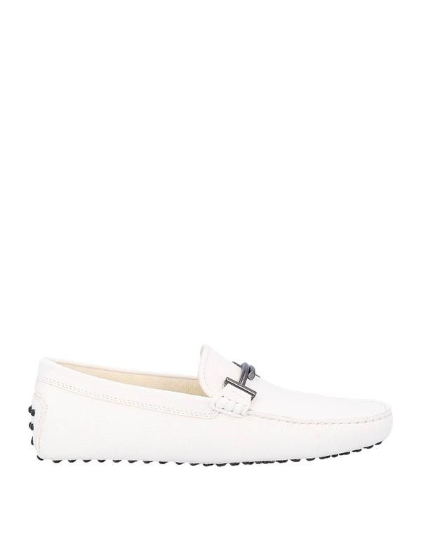 トッズ メンズ シューズ スリッポン・ローファー モカシン TODS White ホワイト