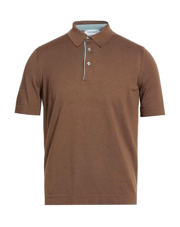 グランサッソ メンズ トップス ポロシャツ GRAN SASSO Brown ブラウン