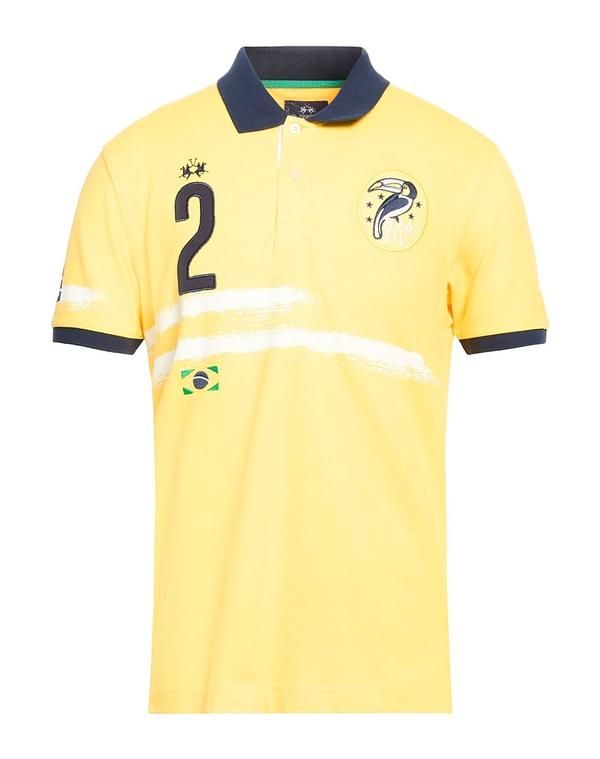ラ マルティーナ メンズ トップス ポロシャツ LA MARTINA Yellow イエロー