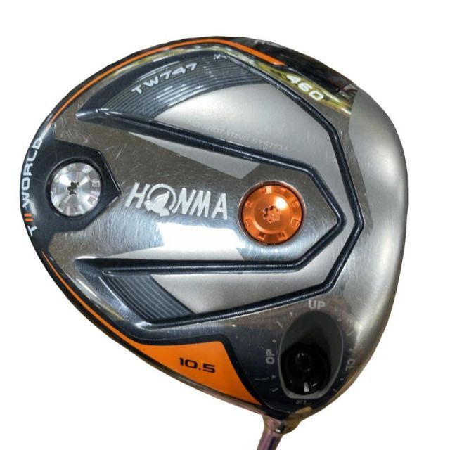【中古】 本間ゴルフ TOUR WORLD TW747 460 10.5° ドライバー DR 純正特注シャフト (フレックスSR) メンズ 男性用 右利き 右用 Cランク ゴルフクラブ