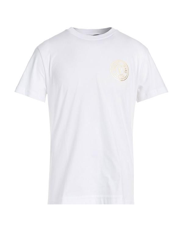 ヴェルサーチ メンズ トップス Tシャツ VERSACE JEANS COUTURE White ホワイト