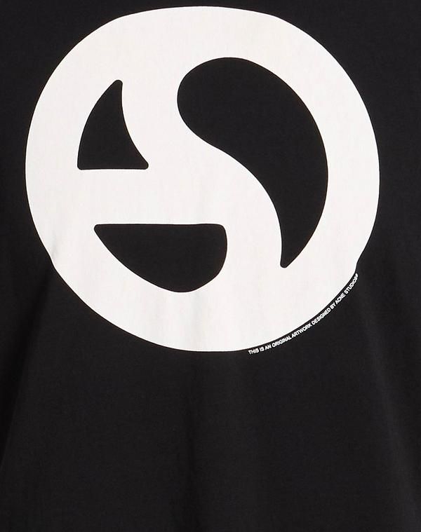 アクネ ストゥディオズ メンズ トップス Tシャツ ACNE STUDIOS Black ブラック｜詳細画像