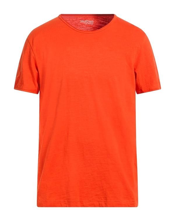 セレクテッドオム メンズ トップス Tシャツ SELECTED HOMME T Orange オレンジ