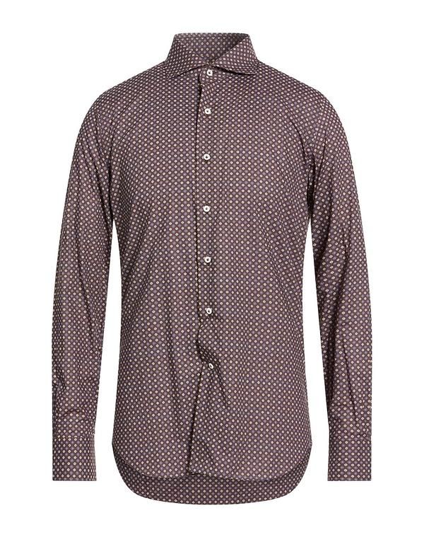 アレッサンドロゲラルディ メンズ トップス シャツ ALESSANDRO GHERARDI Chocolate Brown ブラウン