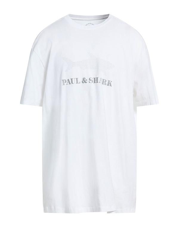 ポールアンドシャーク メンズ トップス Tシャツ PAUL SHARK White ホワイト