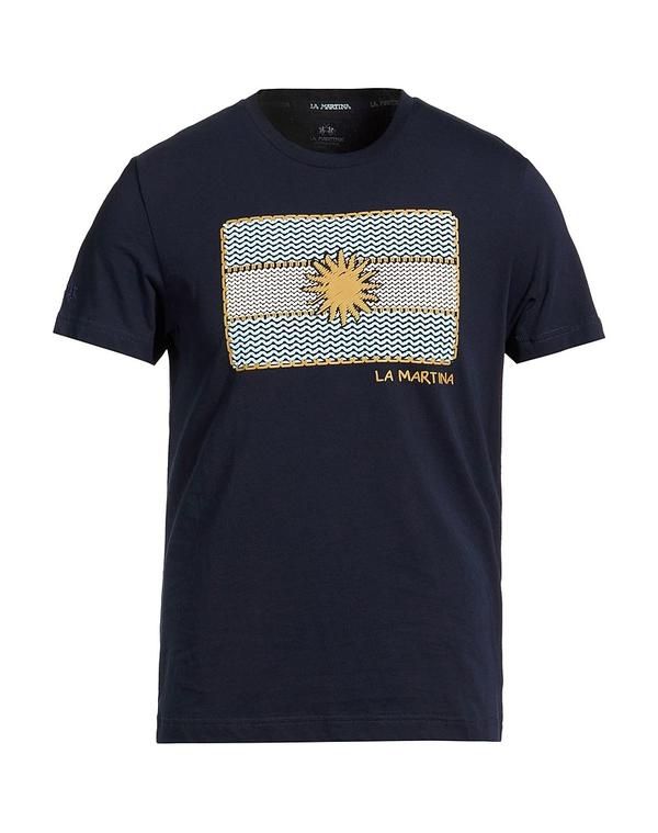 ラ マルティーナ メンズ トップス Tシャツ LA MARTINAvy ネイビー