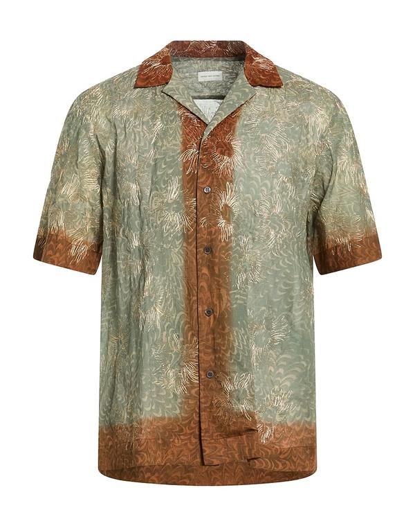 ドリス・ヴァン・ノッテン メンズ トップス シャツ DRIES VANOTEN Military Green グリーン