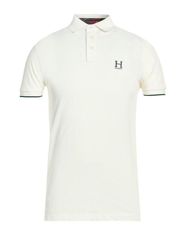 ハケット メンズ トップス ポロシャツ HACKETT Ivory アイボリー