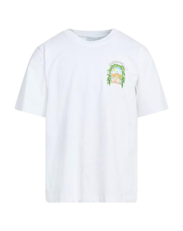カサブランカ メンズ トップス Tシャツ CASABLANCA White ホワイト