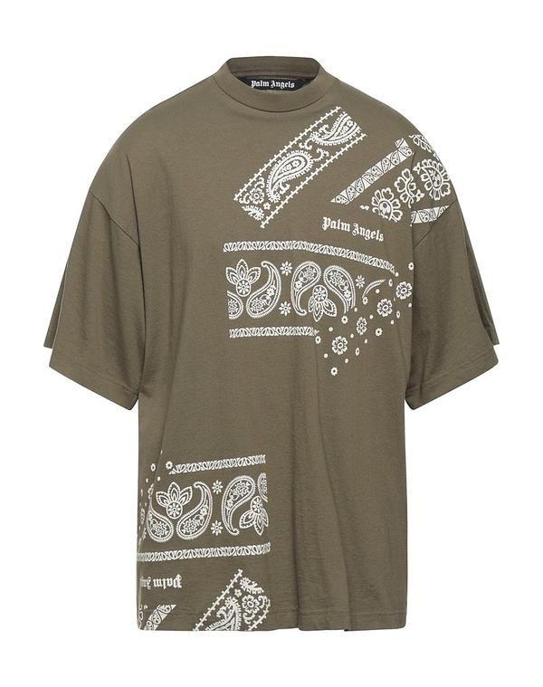パーム・エンジェルス メンズ トップス Tシャツ PALM ANGELS Military Green グリーン