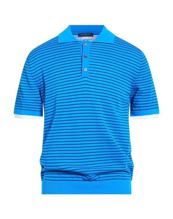 ダニエル フィエゾリ メンズ トップス ポロシャツ DANIELE FIESOLI Azure Blue ブルー 19,586円
