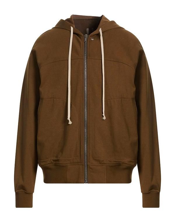 リックオウエンス メンズ アウター パーカー・スウェット RICK OWENS Military Green グリーン