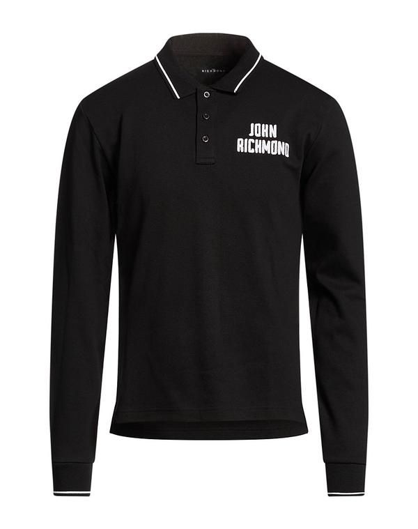 ジョン リッチモンド メンズ トップス ポロシャツ JOHN RICHMOND Black ブラック