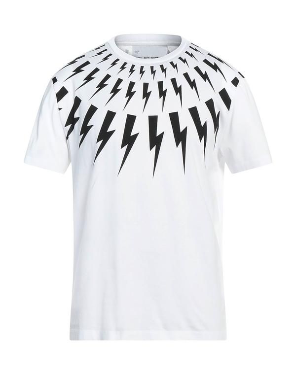 ニールバレット メンズ トップス Tシャツ NEIL BARRETT White ホワイト