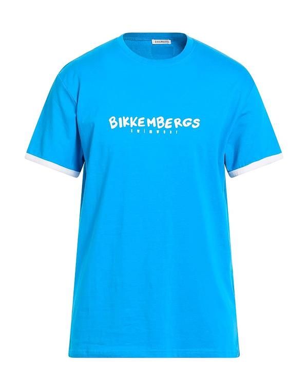 ビッケンバーグス メンズ トップス Tシャツ BIKKEMBERGS Azure Blue ブルー