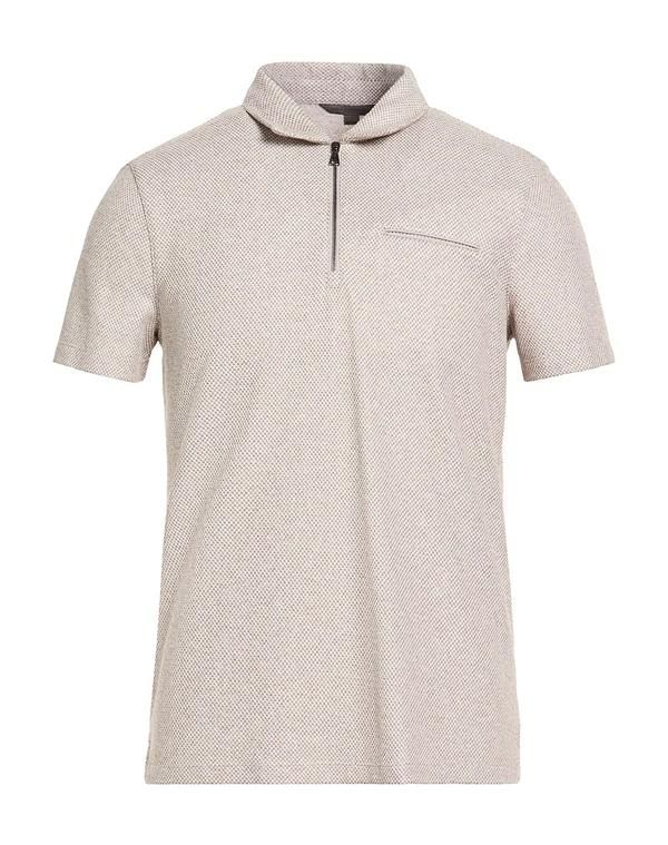 ジョンバルベイトス メンズ トップス ポロシャツ JOHN VARVATOS Light Gray グレー