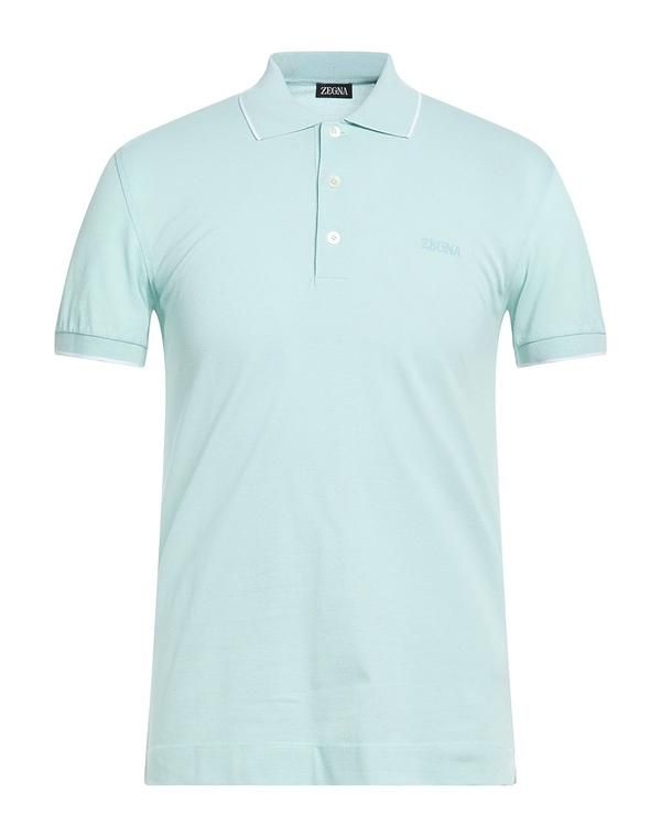 ゼニア メンズ トップス ポロシャツ ZEGNA Sky Blue ブルー