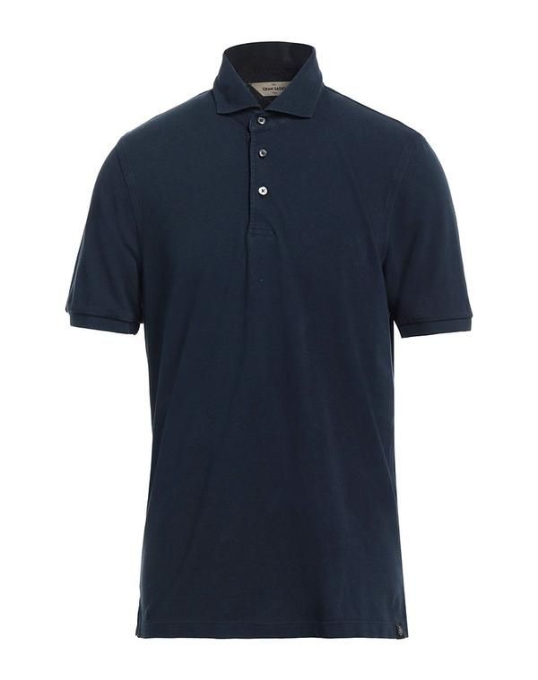 グランサッソ メンズ トップス ポロシャツ GRAN SASSO Midnight Blue ブルー