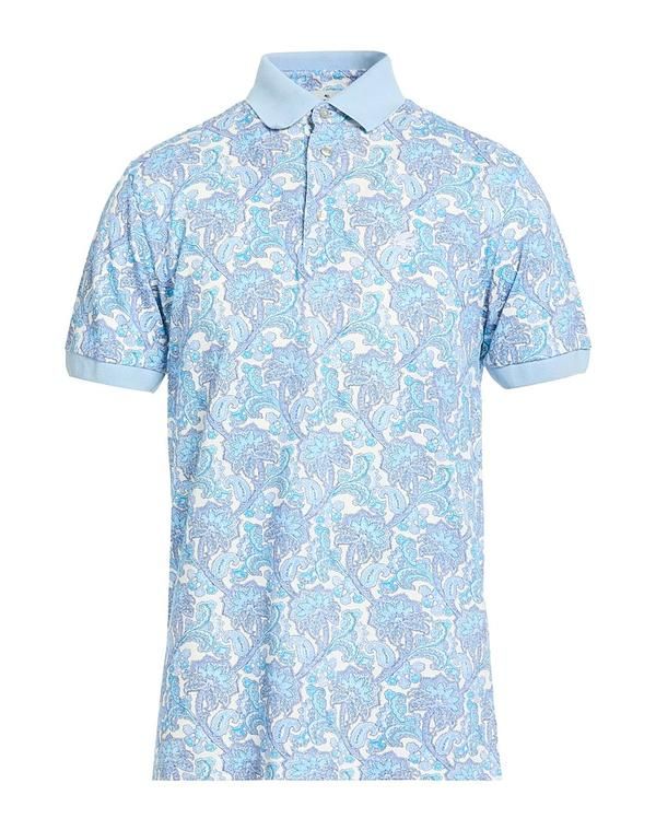 エトロ メンズ トップス ポロシャツ ETRO Light Blue ブルー