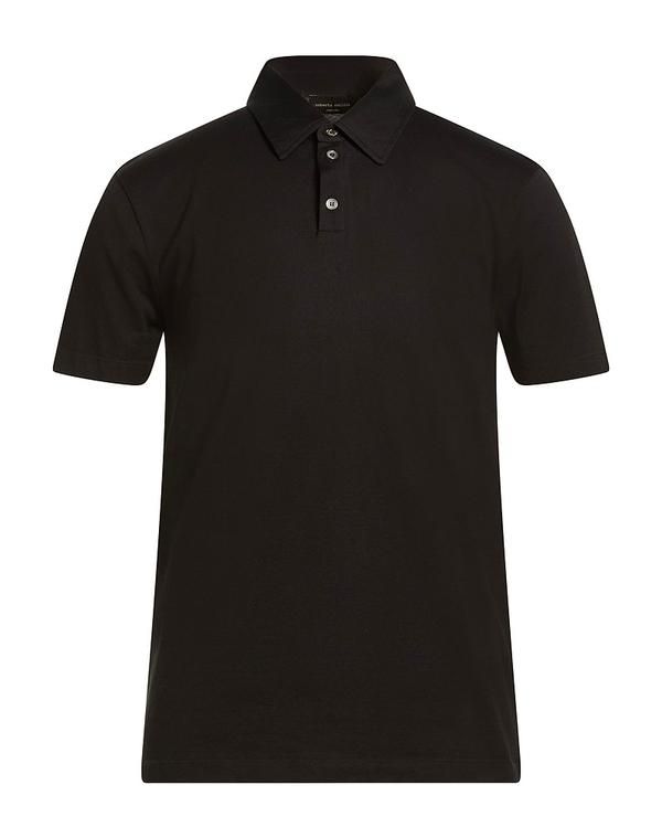 ロベルトコリーナ メンズ トップス ポロシャツ ROBERTO COLLINA Black ブラック