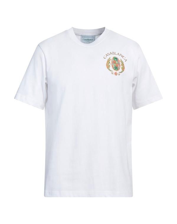 カサブランカ メンズ トップス Tシャツ CASABLANCA White ホワイト