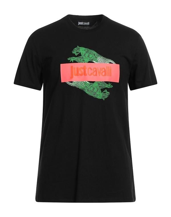 ジャストカバリ メンズ トップス Tシャツ JUST CAVALLI Black ブラック