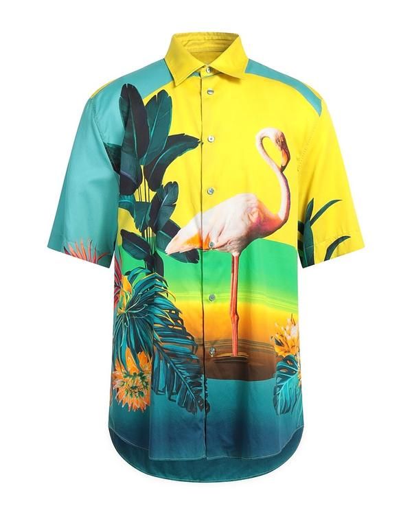 エトロ メンズ トップス シャツ ETRO Yellow イエロー