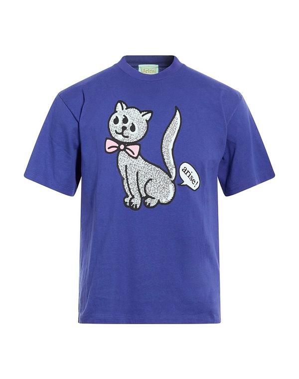 アリーズ メンズ トップス Tシャツ ARIES Dark Purple パープル