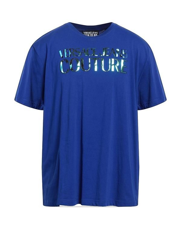 ヴェルサーチ メンズ トップス Tシャツ VERSACE JEANS COUTURE Bright Blue ブルー