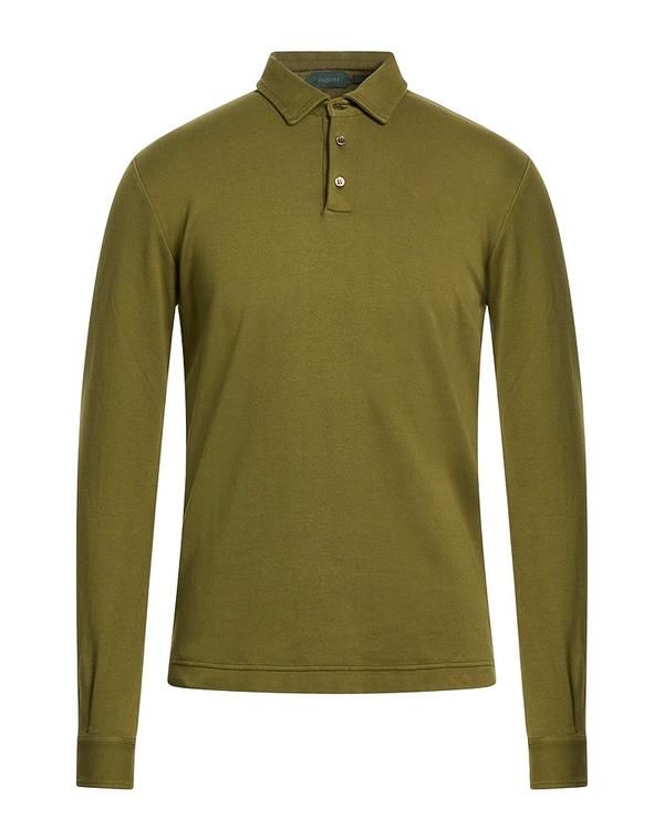 ザノーネ メンズ トップス ポロシャツ ZANONE Military Green グリーン