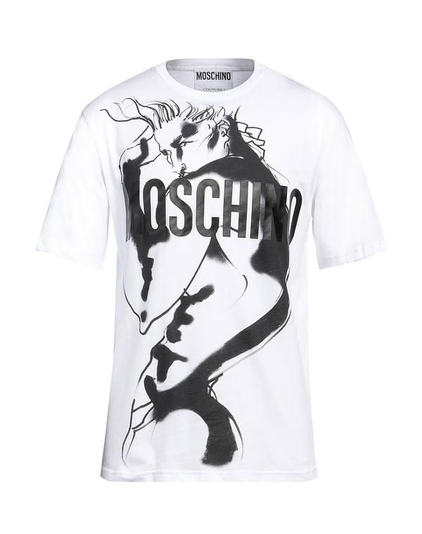 モスキーノ メンズ トップス Tシャツ MOSCHINO White ホワイト